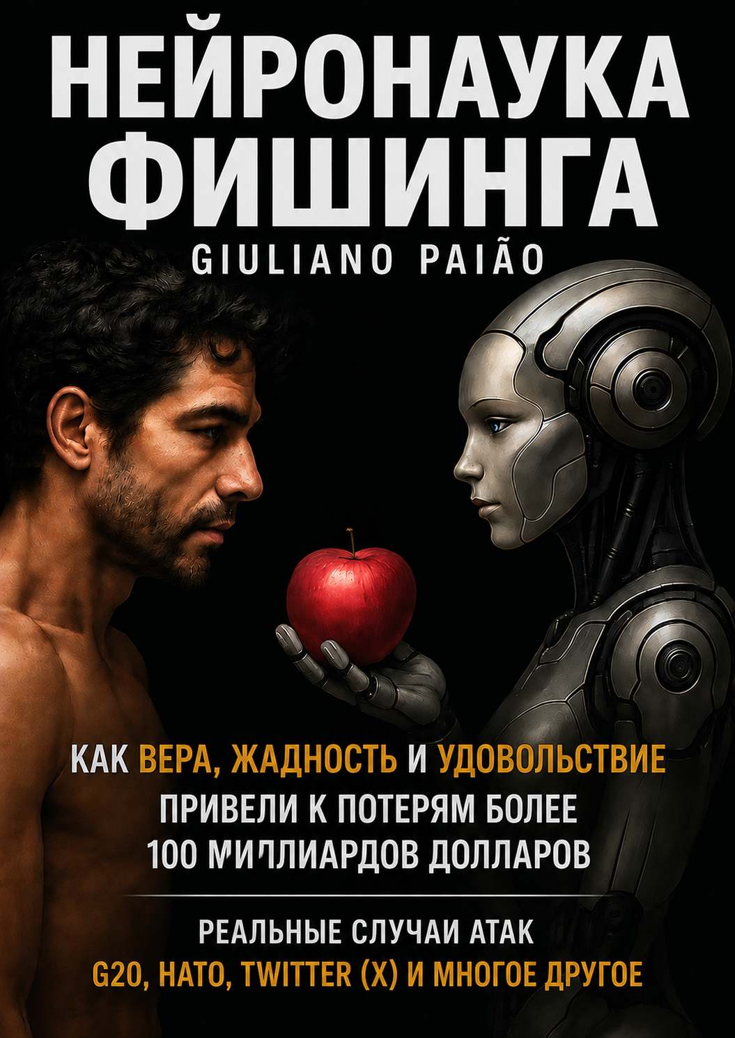 Capa em russo do livro Neurociência do Phishing